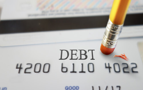 Erase debt on a credit card