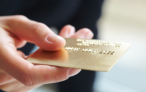 Specialty gold credit card